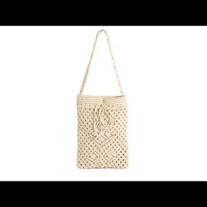 Crown Vintage Macrame Shoulder Bag